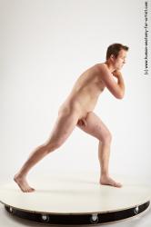 Nude Man White Standing poses - ALL Average Short Brown Standing poses - simple Realistic